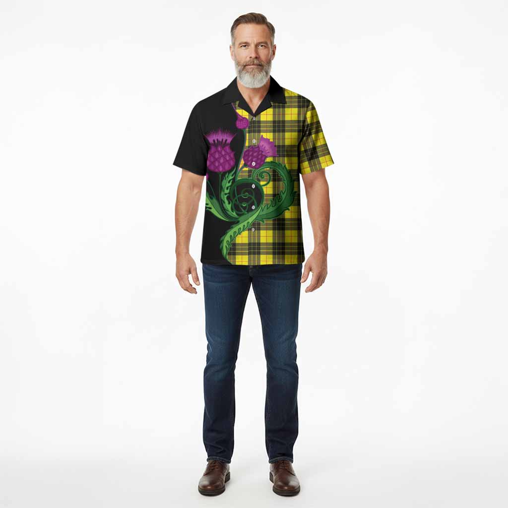 MacLeod (McLeod) Tartan Hawaiian Shirt Traditional Scottish Thistle