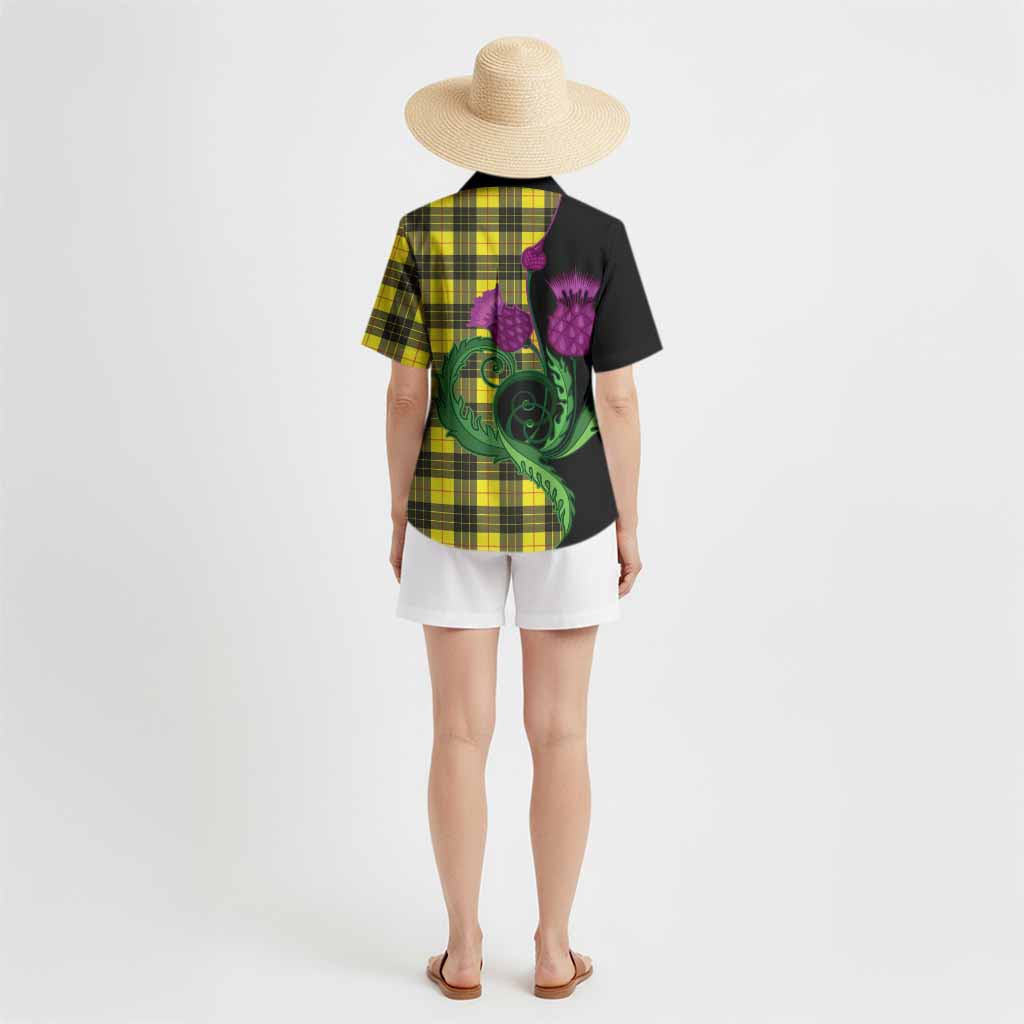 MacLeod (McLeod) Tartan Hawaiian Shirt Traditional Scottish Thistle
