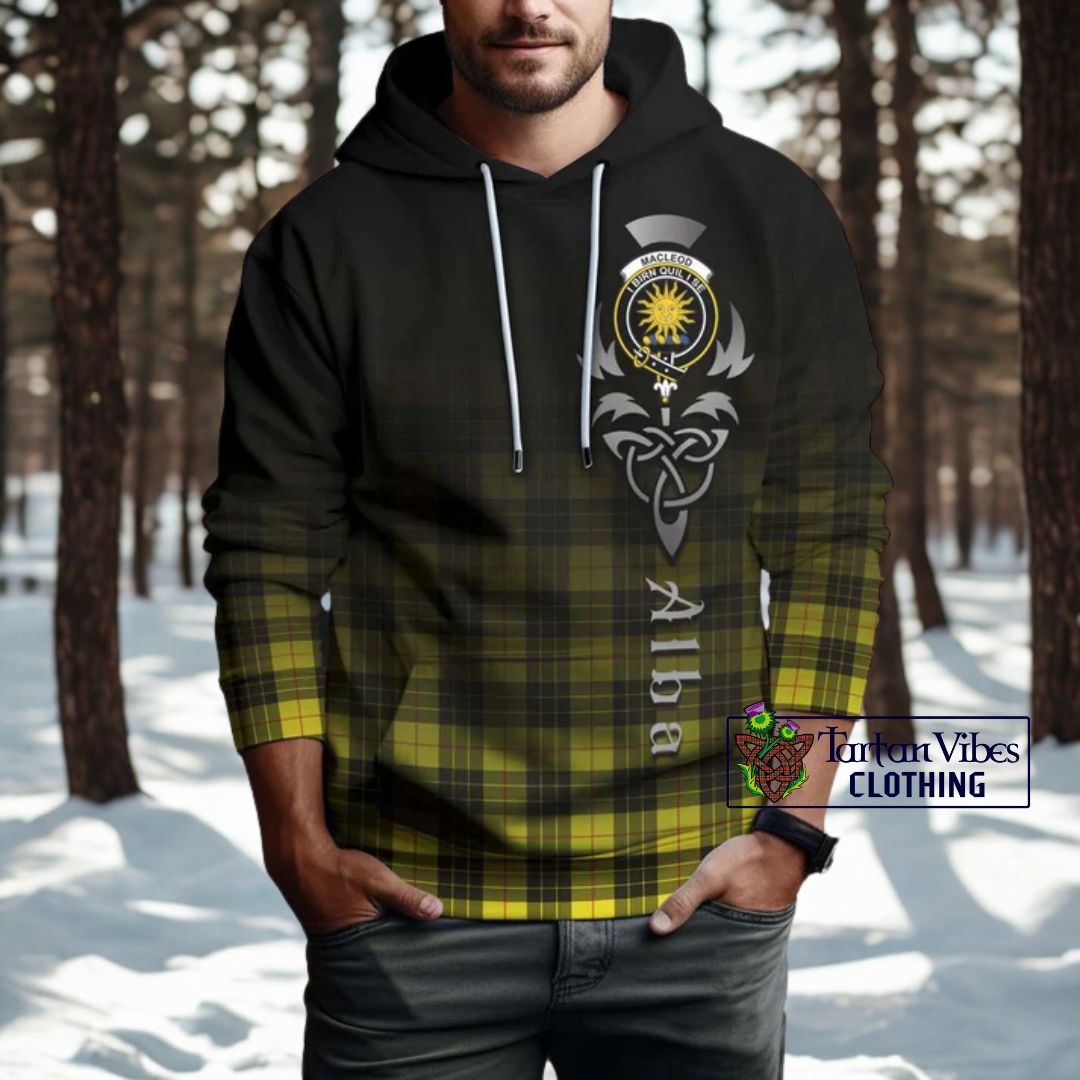 MacLeod (McLeod) Tartan Hoodie Featuring Alba Gu Brath Family Crest Celtic