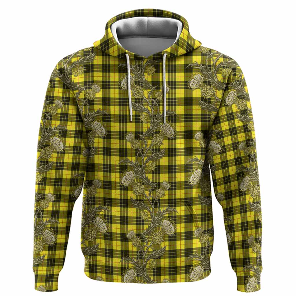 MacLeod (McLeod) Tartan Hoodie Seamless Scottish Thistle Flowers