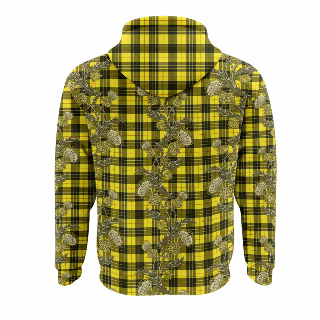 MacLeod (McLeod) Tartan Hoodie Seamless Scottish Thistle Flowers