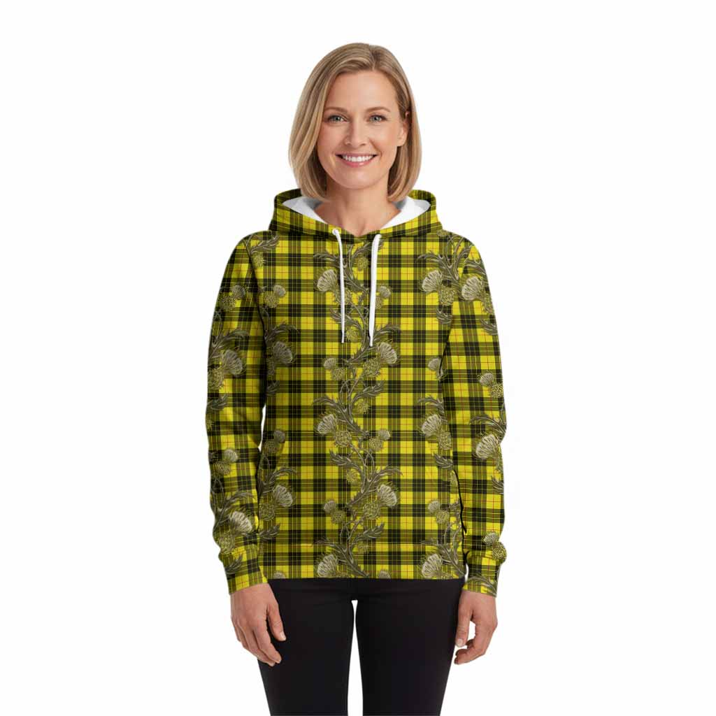 MacLeod (McLeod) Tartan Hoodie Seamless Scottish Thistle Flowers