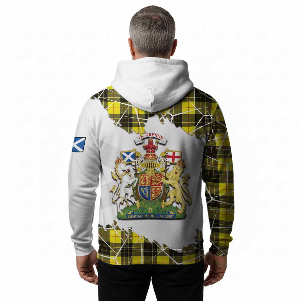 MacLeod (McLeod) Tartan Hoodie with Family Crest and Lion Rampant Grunge Style