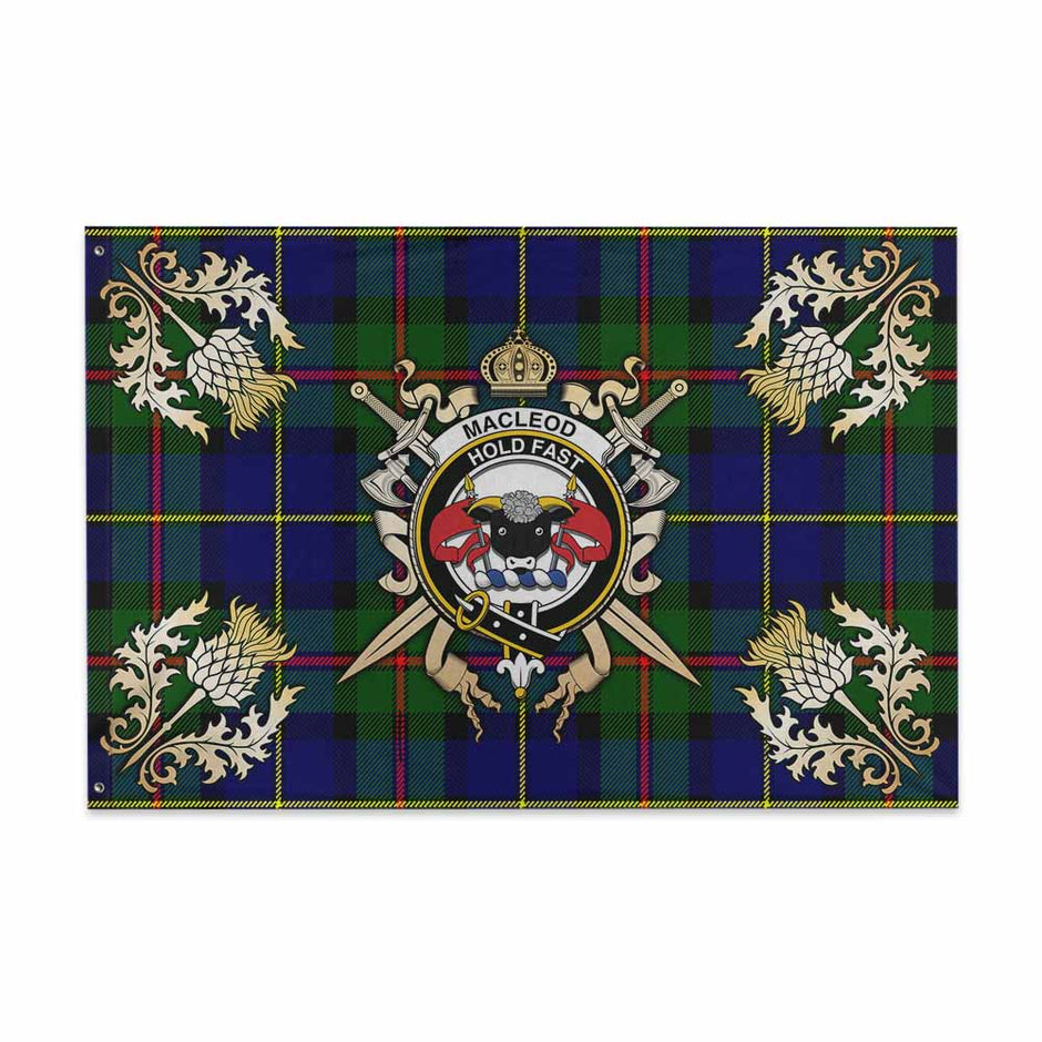MacLeod of Raasay Tartan Crest House Flag
