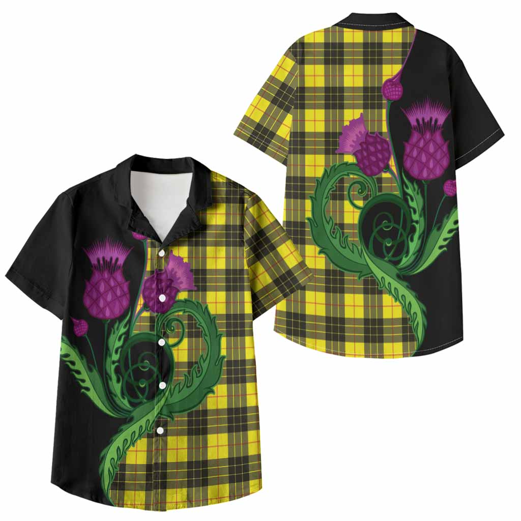 MacLeod (McLeod) Tartan Kid Hawaiian Shirt Traditional Scottish Thistle