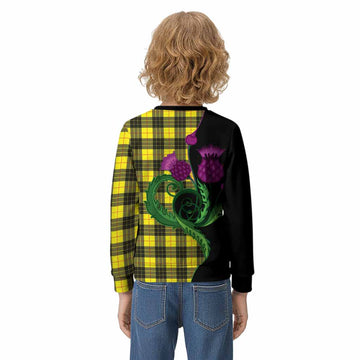 MacLeod (McLeod) Tartan Kid Knitted Sweatshirt Traditional Scottish Thistle