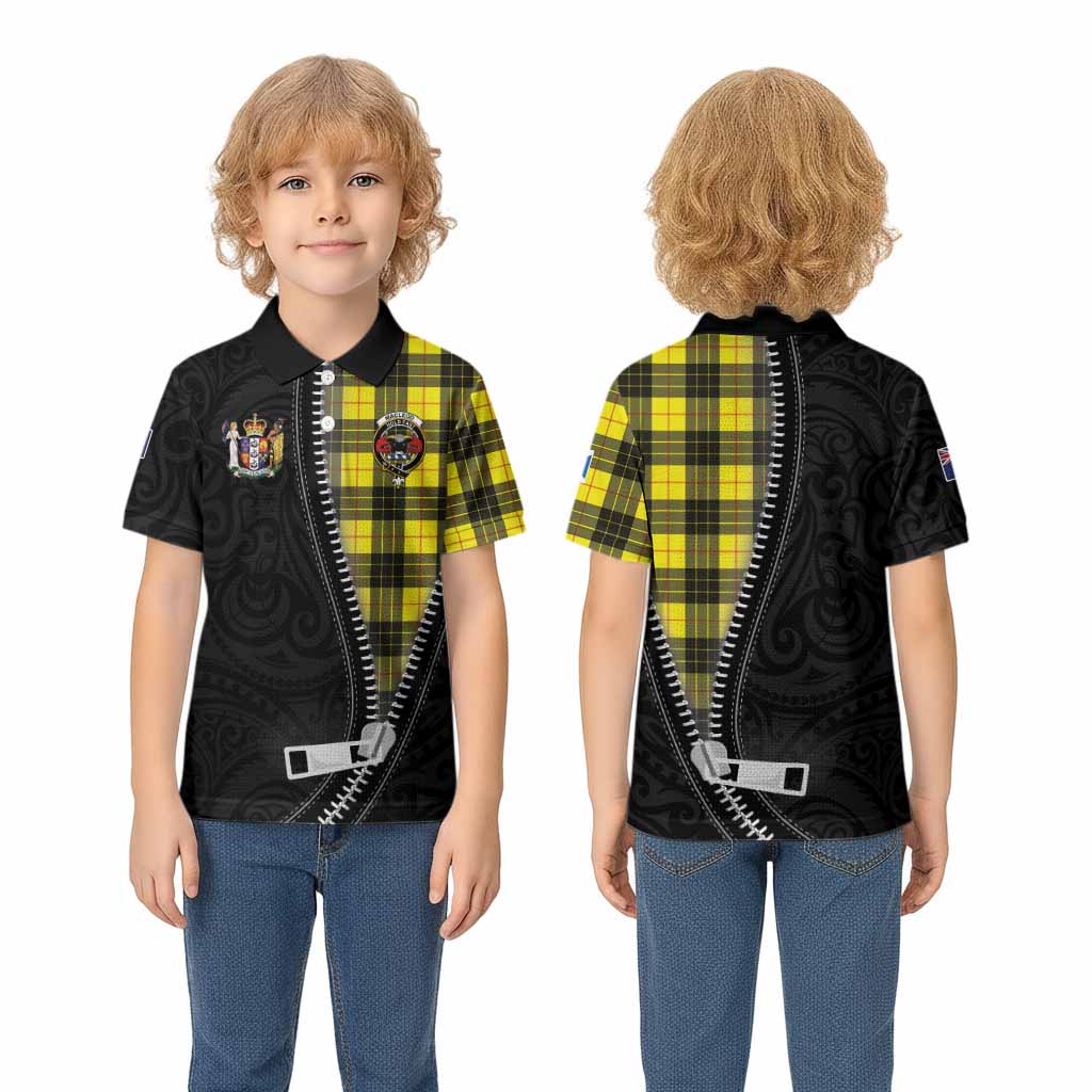 MacLeod (McLeod) Tartan Kid Polo Shirt New Zealand Pattern Unique Zipper Stylized