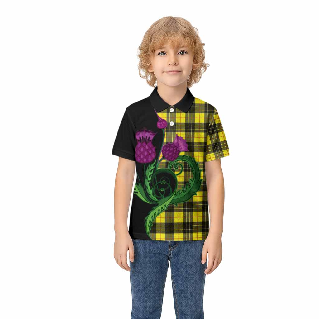 MacLeod (McLeod) Tartan Kid Polo Shirt Traditional Scottish Thistle