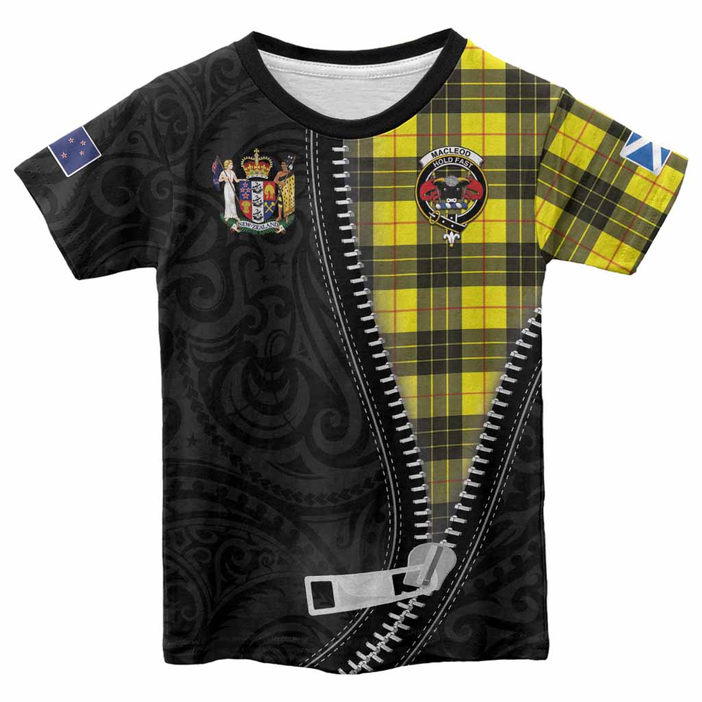 MacLeod (McLeod) Tartan Kid T-shirt New Zealand Pattern Unique Zipper Stylized