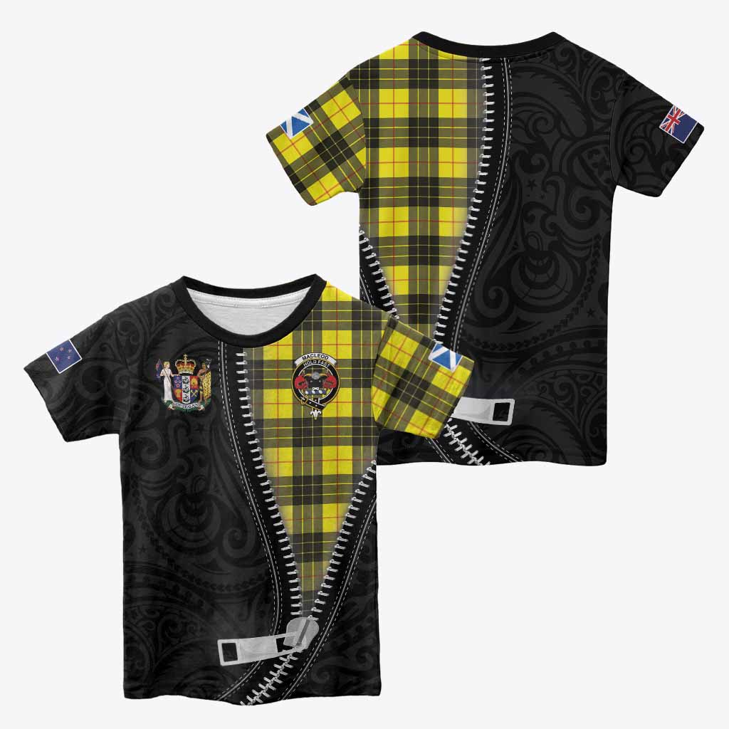 MacLeod (McLeod) Tartan Kid T-shirt New Zealand Pattern Unique Zipper Stylized