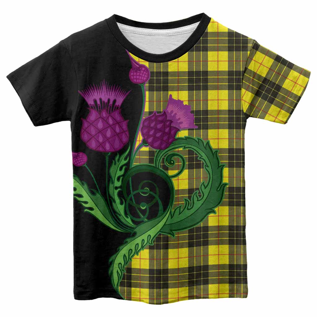 MacLeod (McLeod) Tartan Kid T-shirt Traditional Scottish Thistle