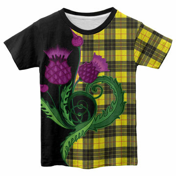MacLeod (McLeod) Tartan Kid T-shirt Traditional Scottish Thistle
