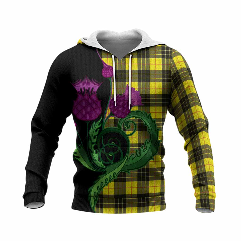 MacLeod (McLeod) Tartan Knitted Hoodie Traditional Scottish Thistle