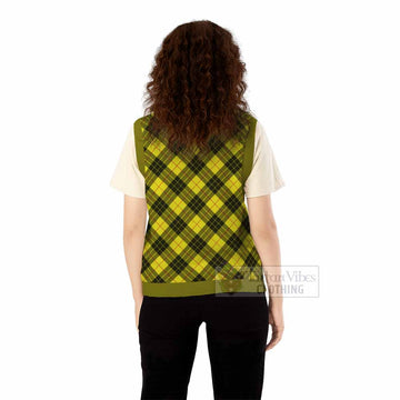 MacLeod (McLeod) Tartan  Knitted V-Neck Vest Cross Style