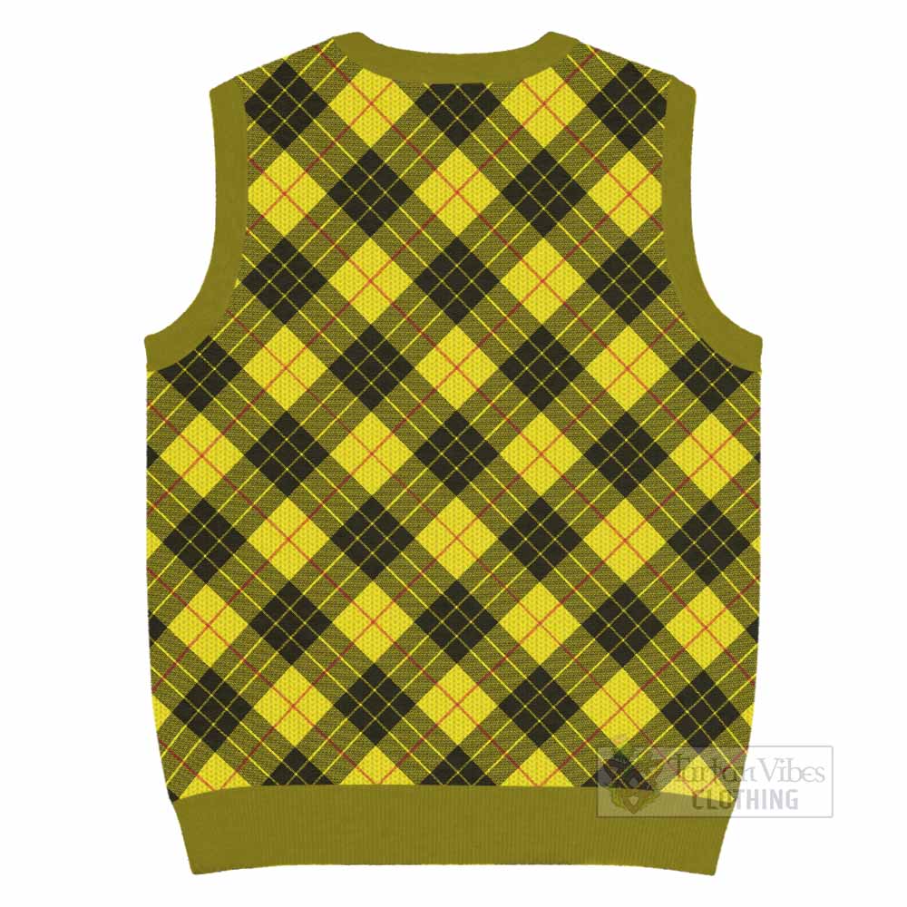 MacLeod (McLeod) Tartan  Knitted V-Neck Vest Cross Style