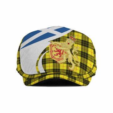 MacLeod (McLeod) Tartan Lion Rampant Flat Cap, Jeff Cap Classic Scottish Style