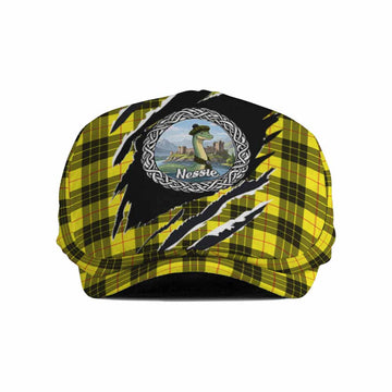 MacLeod (McLeod) Tartan Loch Ness Monster Flat Cap, Jeff Cap Celtic Knot Nessie Art
