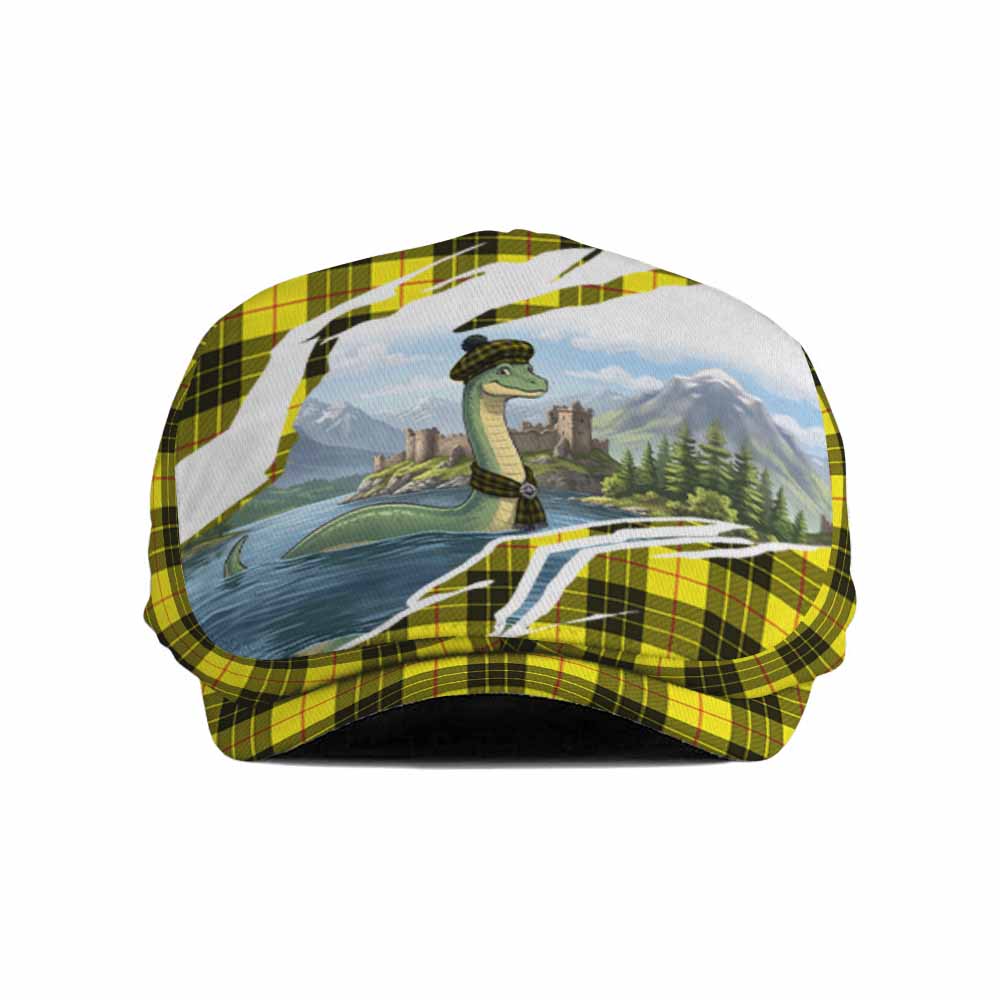 MacLeod (McLeod) Tartan Loch Ness Monster Scottish Heritage Art Flat Cap, Jeff Cap