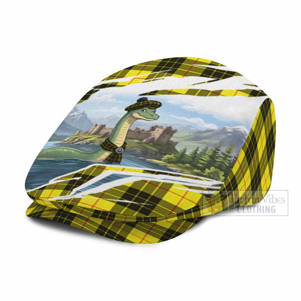 MacLeod (McLeod) Tartan Loch Ness Monster Scottish Heritage Art Flat Cap, Jeff Cap