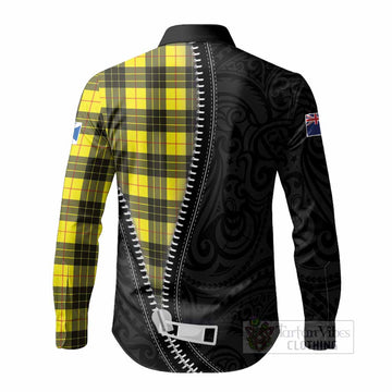 MacLeod (McLeod) Tartan Long Sleeve Button Shirts New Zealand Pattern Unique Zipper Stylized