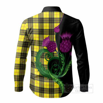 MacLeod (McLeod) Tartan Long Sleeve Button Shirts Traditional Scottish Thistle