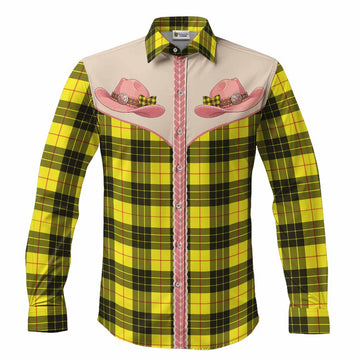 MacLeod (McLeod) Tartan Long Sleeve Button Shirts Wee Coo Cowgirl Cute Style Men's Shirt S - Tartan Vibes Clothing