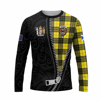 MacLeod (McLeod) Tartan Long Sleeve T-Shirt New Zealand Pattern Unique Zipper Stylized