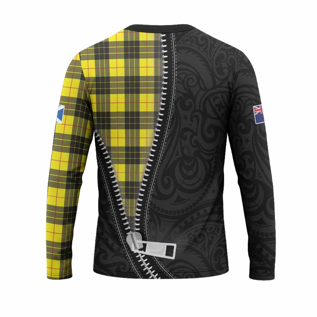 MacLeod (McLeod) Tartan Long Sleeve T-Shirt New Zealand Pattern Unique Zipper Stylized