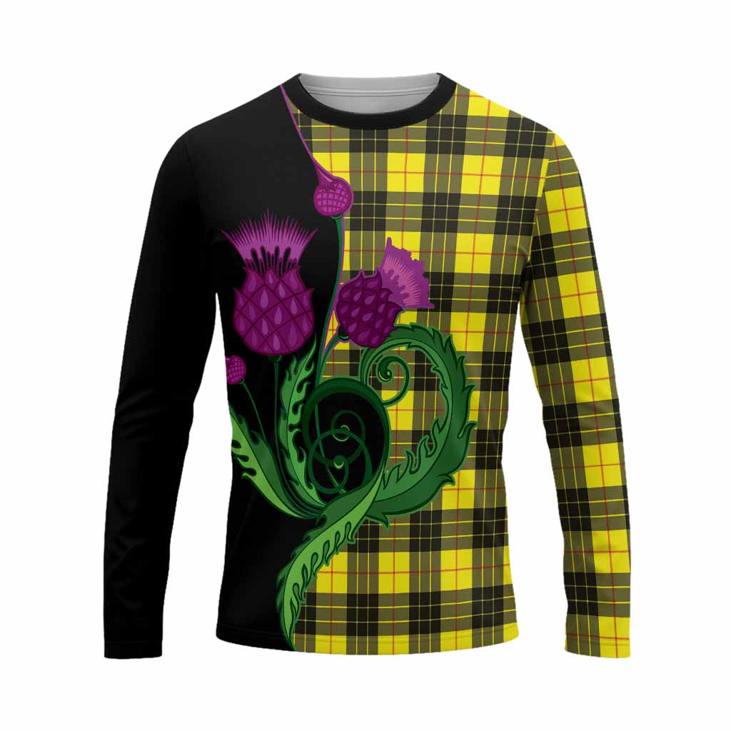 MacLeod (McLeod) Tartan Long Sleeve T-Shirt Traditional Scottish Thistle