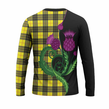 MacLeod (McLeod) Tartan Long Sleeve T-Shirt Traditional Scottish Thistle