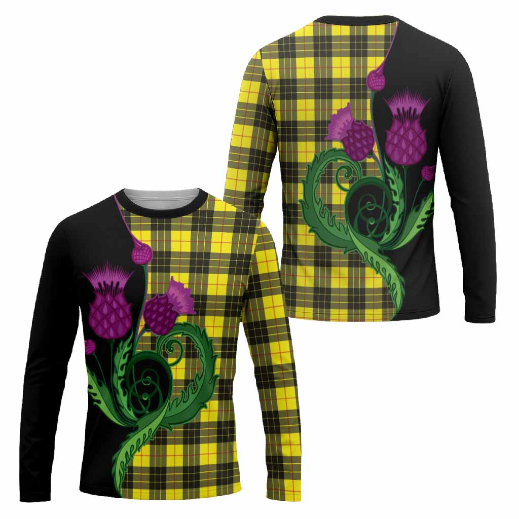 MacLeod (McLeod) Tartan Long Sleeve T-Shirt Traditional Scottish Thistle