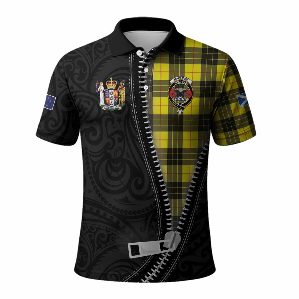 MacLeod (McLeod) Tartan Polo Shirt New Zealand Pattern Unique Zipper Stylized