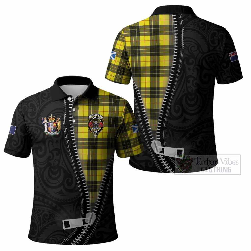 MacLeod (McLeod) Tartan Polo Shirt New Zealand Pattern Unique Zipper Stylized