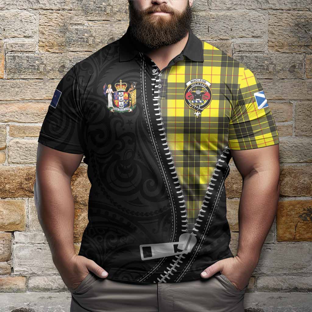 MacLeod (McLeod) Tartan Polo Shirt New Zealand Pattern Unique Zipper Stylized