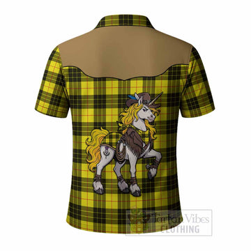 MacLeod (McLeod) Tartan Polo Shirt Rodeo Unicorn Retro Style