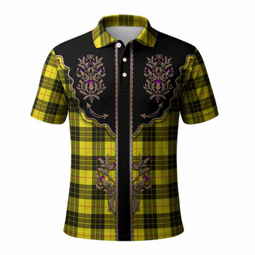 MacLeod (McLeod) Tartan Polo Shirt Thistle Ornament Western Yoke