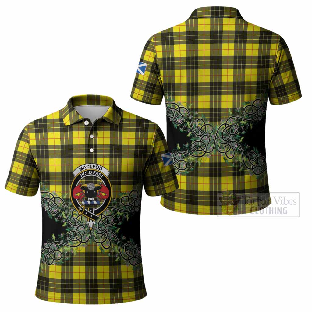 MacLeod (McLeod) Tartan Polo Shirt Thistle Scottish Spirit