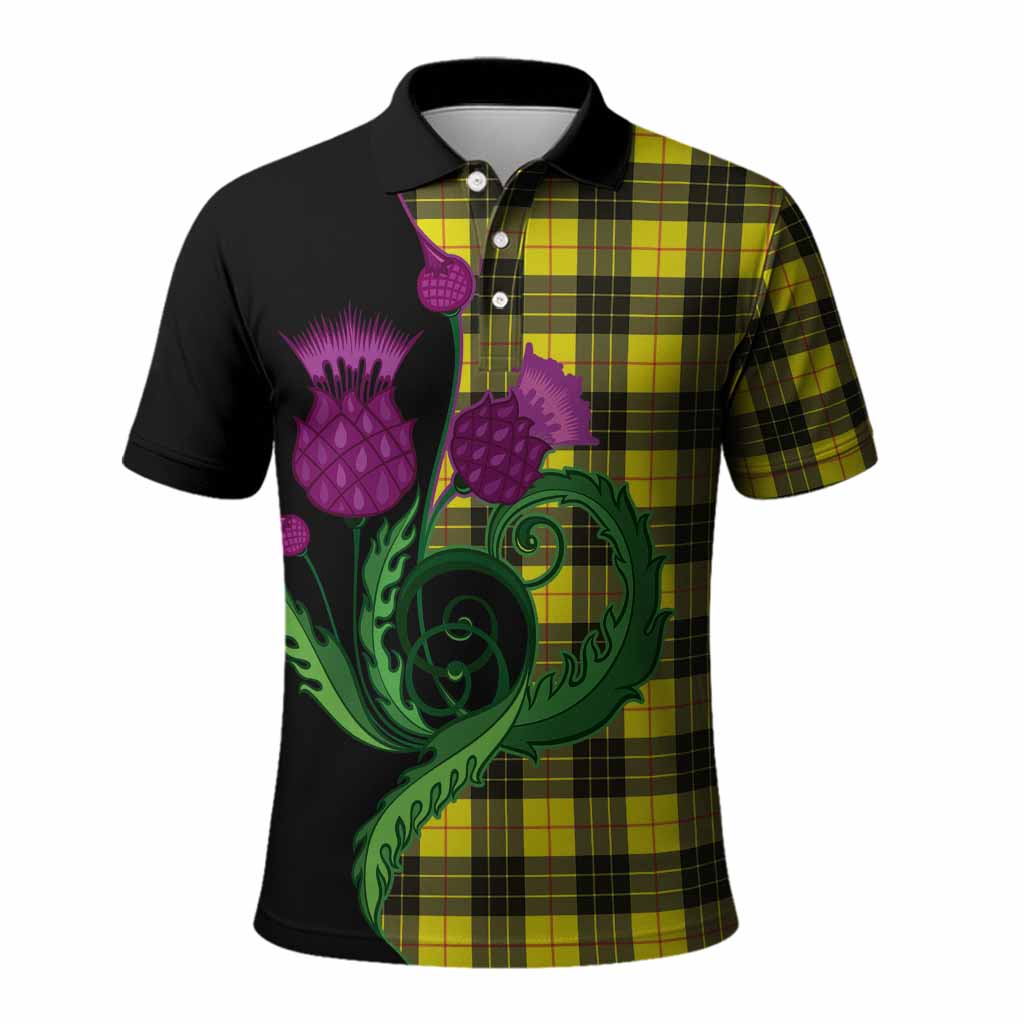 MacLeod (McLeod) Tartan Polo Shirt Traditional Scottish Thistle