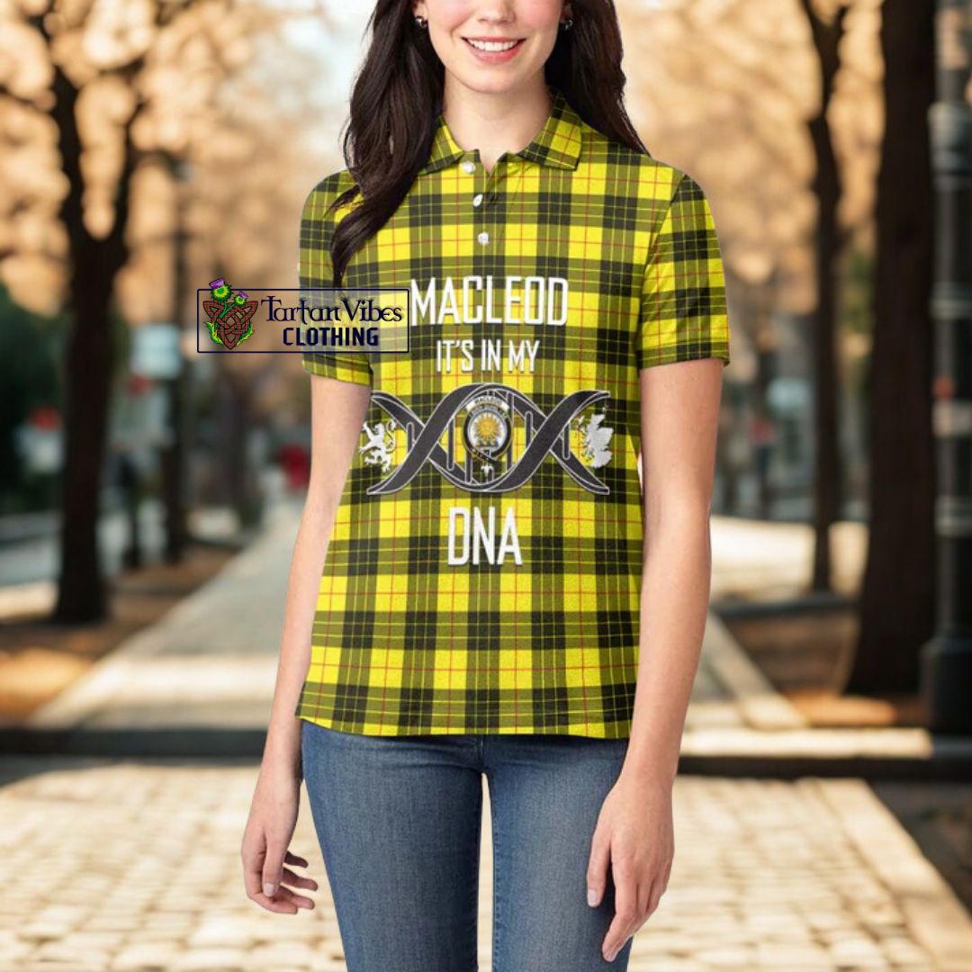 MacLeod (McLeod) Tartan Women's Polo Shirt with Family Crest DNA In Me Style