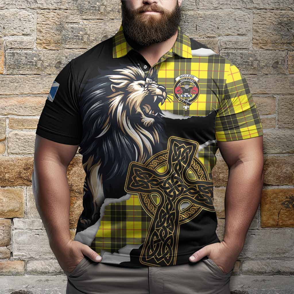 MacLeod (McLeod) Tartan Scottish Polo Shirt Lion Celtic Heritage
