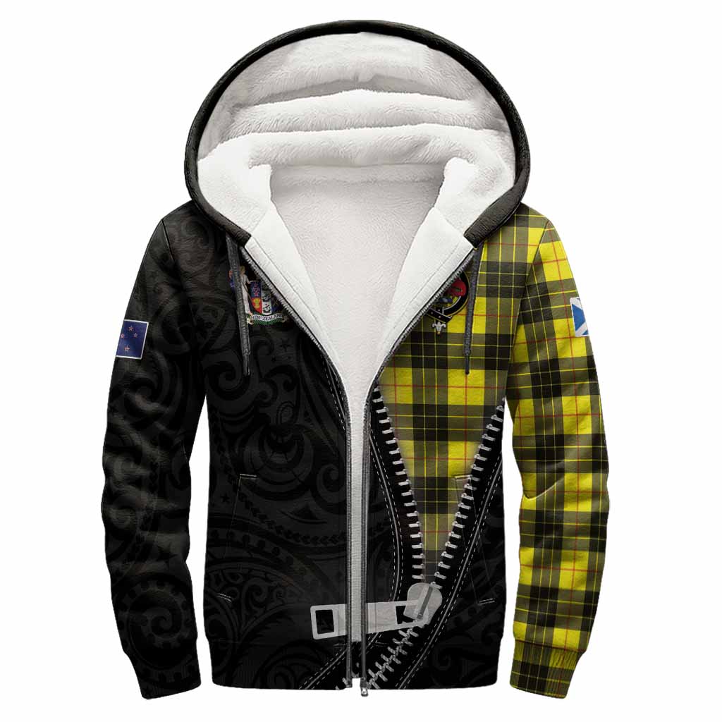 MacLeod (McLeod) Tartan Sherpa Hoodie New Zealand Pattern Unique Zipper Stylized