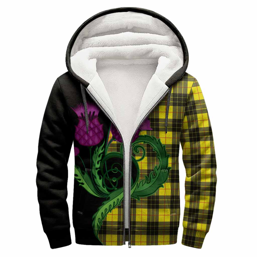 MacLeod (McLeod) Tartan Sherpa Hoodie Traditional Scottish Thistle