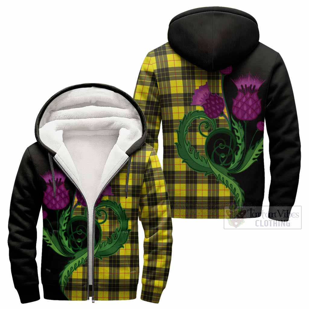 MacLeod (McLeod) Tartan Sherpa Hoodie Traditional Scottish Thistle