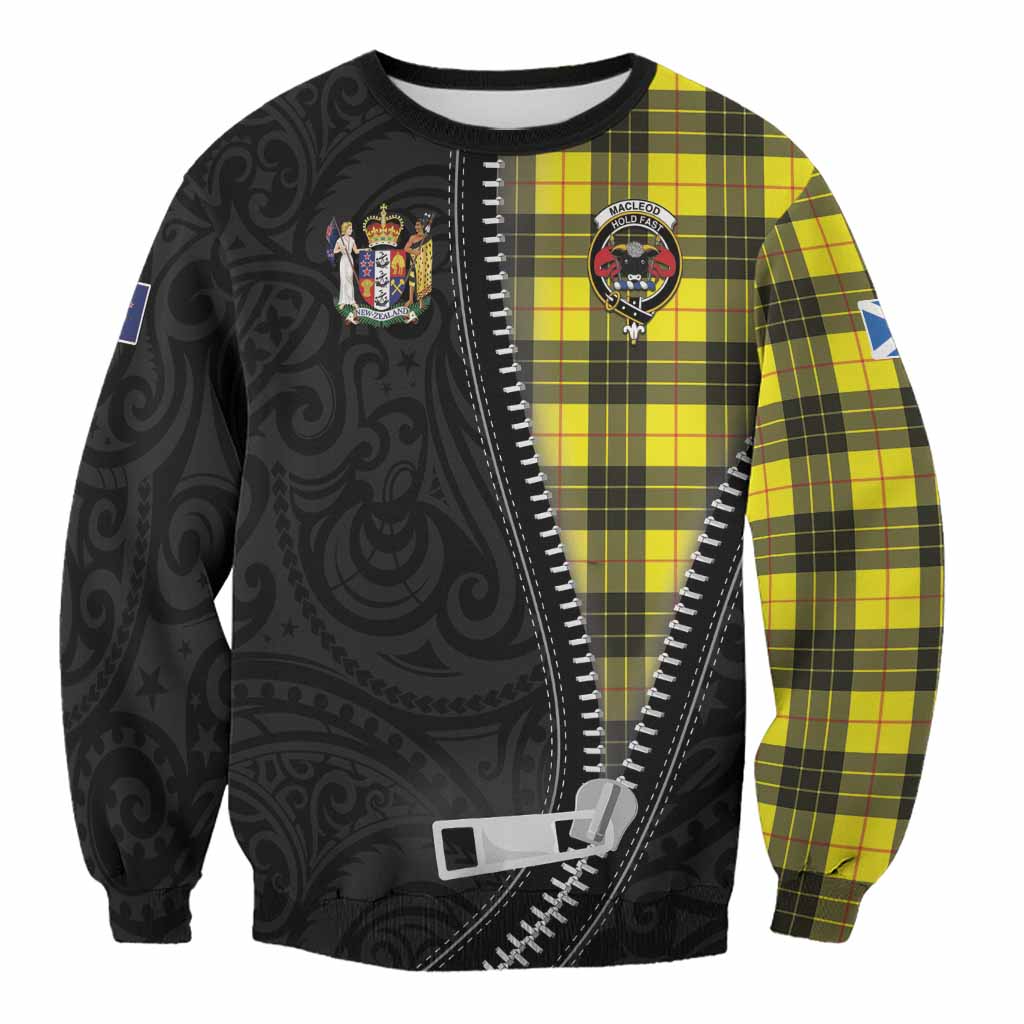 MacLeod (McLeod) Tartan Sweatshirt New Zealand Pattern Unique Zipper Stylized