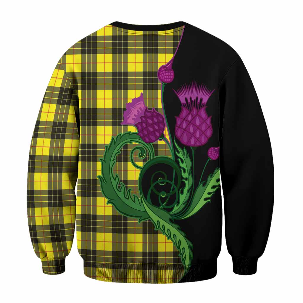 MacLeod (McLeod) Tartan Sweatshirt Traditional Scottish Thistle