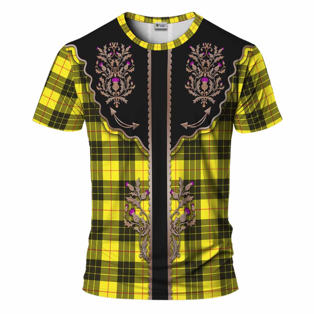 MacLeod (McLeod) Tartan T-Shirt Thistle Ornament Western Yoke