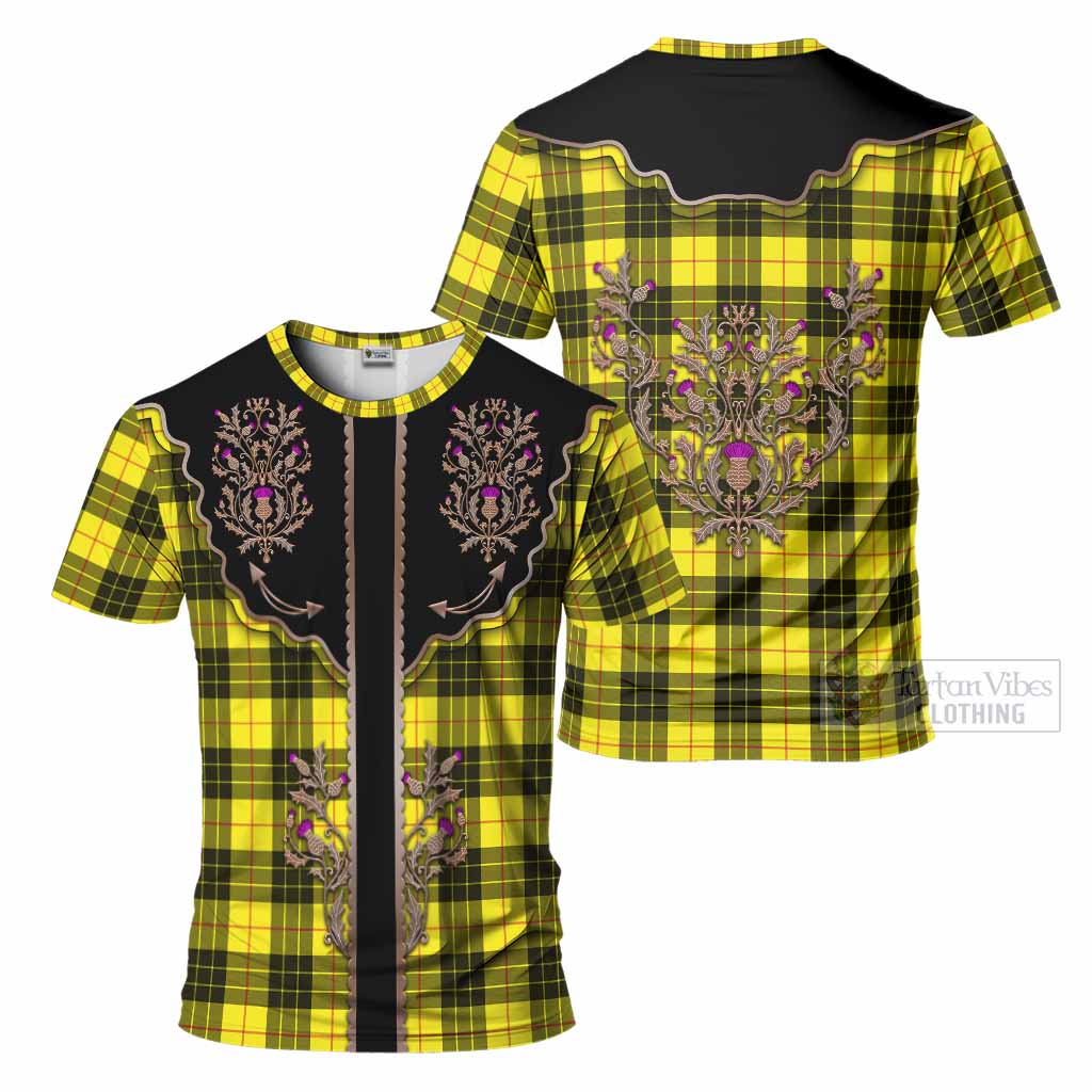 MacLeod (McLeod) Tartan T-Shirt Thistle Ornament Western Yoke