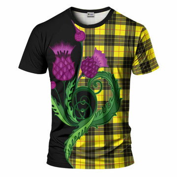 MacLeod (McLeod) Tartan T-Shirt Traditional Scottish Thistle