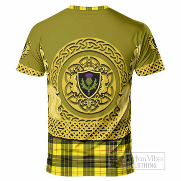 MacLeod (McLeod) Tartan T-Shirt Unicorn Celtic Knot And Thistle Emblem