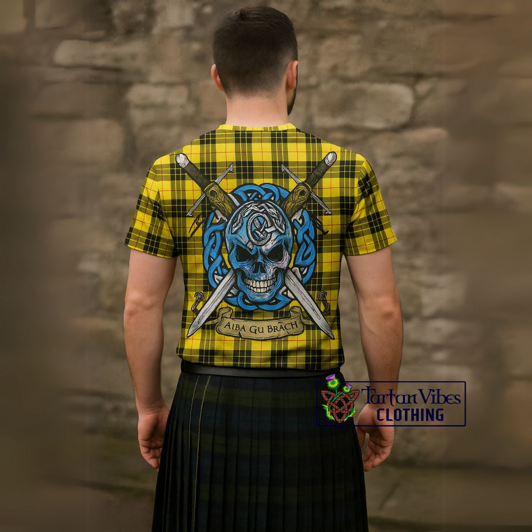 MacLeod (McLeod) Tartan T-Shirt with Family Crest Celtic Skull Style